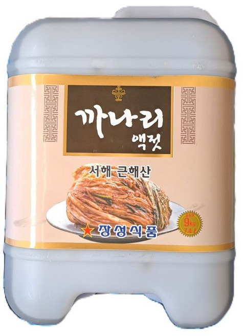 장성식품 추자도 까나리액젓 9kg, 9kg*1, 1개
