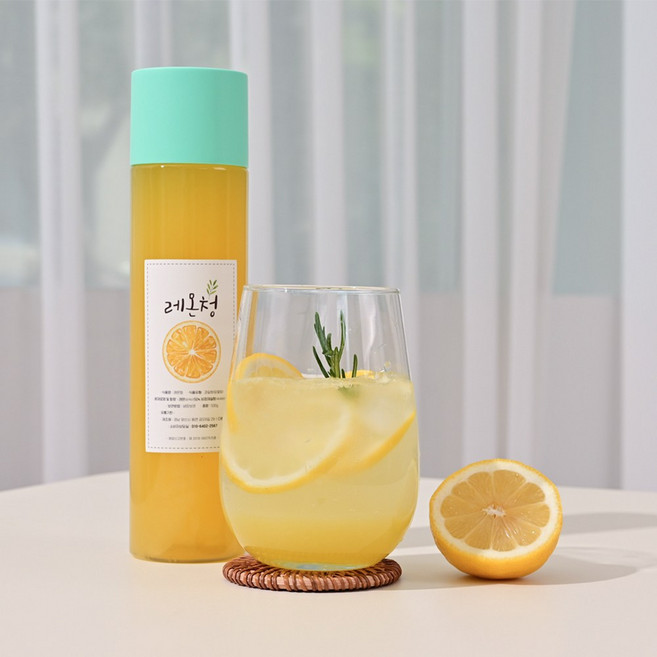 [다원] 레몬청 생강청 보약청 배도라지고 자몽청 청포도청 꿀청 500ml, 1개