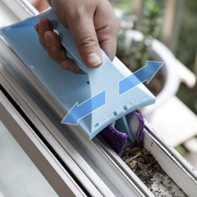 블루산업 창틀 청소 브러쉬 틈새 먼지제거, 단품, 1개