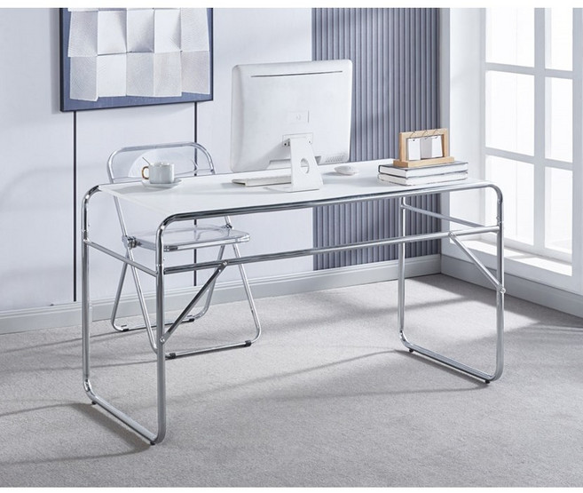 하마디 트렌디 모던 크롬 다용도 테이블 화이트 블랙 테이블 컴퓨터 책상 800 1200