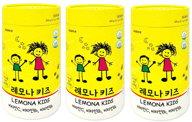 경남제약 어린이를 위한 비타민 레모나 키즈 츄어블 3개, 1개, 300회분