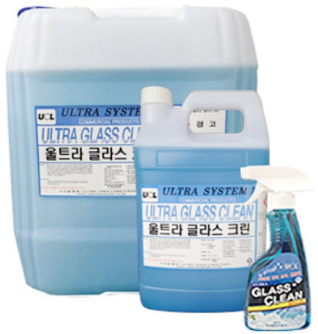 글라스크린 3.75L 유리 세정제 건물 아파트 유리창 창문 청소 세제 클리너 울트라켐, 1개