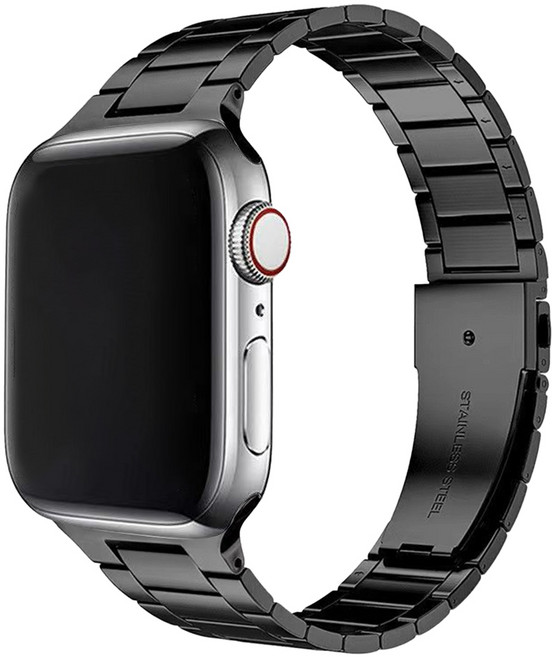 티엑스엘엑스 애플워치 경량형 메탈 스트랩, 블랙, 1개