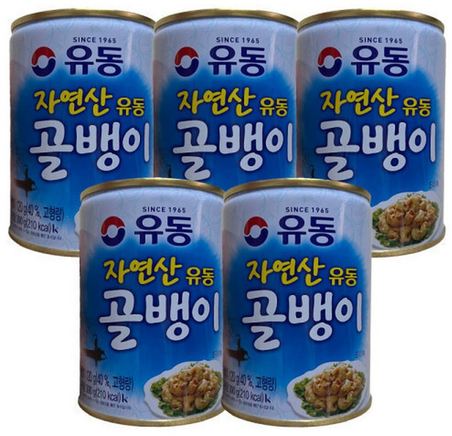 유동 자연산 골뱅이 300g x 5캔