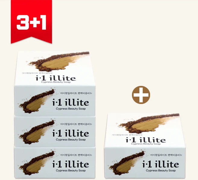 노폐물 제거 여드름균 제거 딥클렌징 비누 아이원 일라이트 편백비누, 85g, 1개입 - 쿠팡