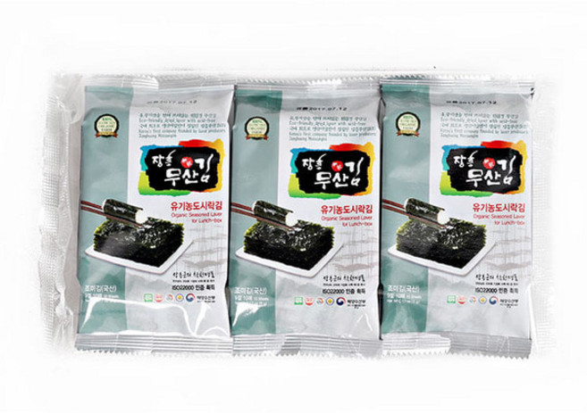 장흥무산김 유기농 도시락김 조미김 (3봉) 1팩, 1개
