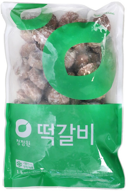 청정원 떡갈비 1kg, 3개