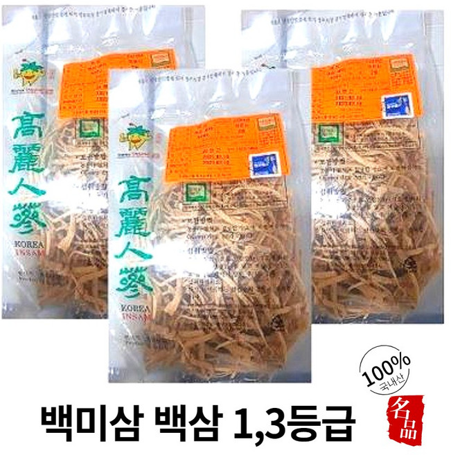 홍삼세미 3등 백미삼 300g 건삼뿌리 건삼 고려인삼건삼 백삼 백삼세미 미삼 말린미삼 백미삼, 백삼 세미 300g+못난이대추서비스, 1개