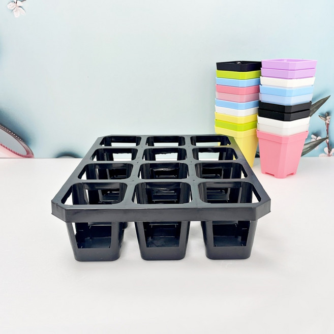 플라스틱 화분 12구 연결 트레이(수입), 1개