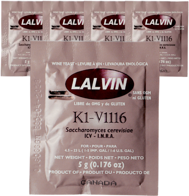 라빈 LALVIN K1-V1116(5g) 5개 와인 미드 막걸리 효모