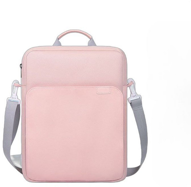 갤럭시탭s10 울트라 플러스 가방 숄더백 보관 파우치 어깨끈, (12.4인치) 플러스, 로즈 핑크  방수 및 낙하 방지  크로스 숄더 스트랩, 1개