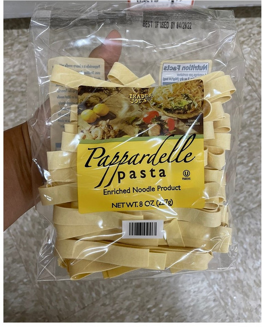 Trader Joe's pappardelle Pasta 트레이더조 파파르델레 파스타 8oz(227g) 8팩, 8개, 227g