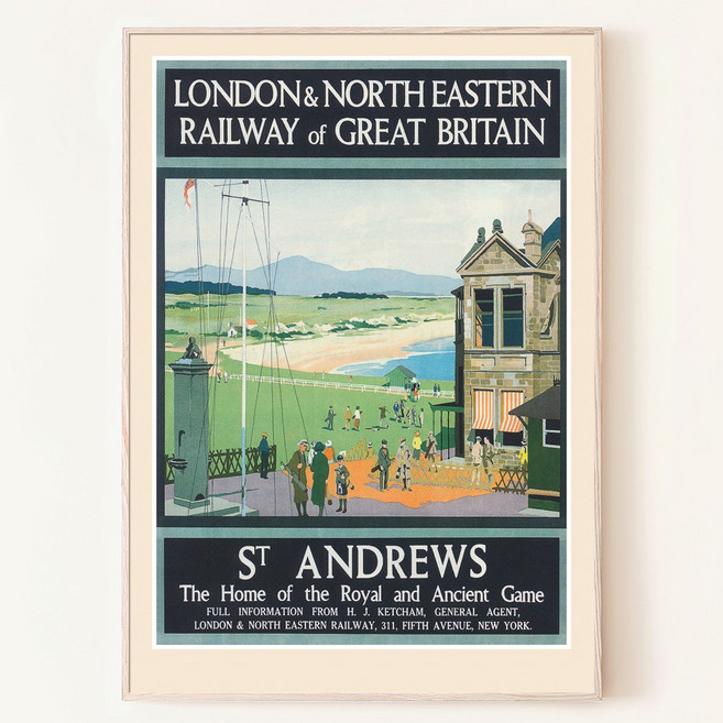 영국 골프클럽 Golf 소품 골프그림 스크린 골프장 장식 빈티지 포스터, 00. 포스터만(액자없음)