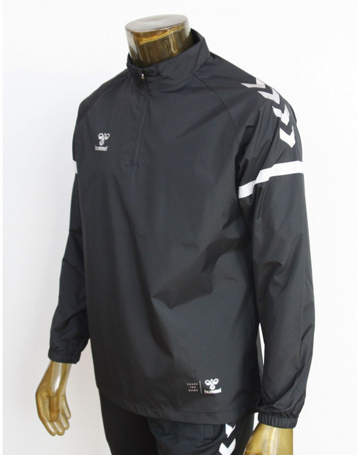 험멜 HM-4268 하프집업 바람막이 윈드브레이커 우븐 플오버 반지퍼 아노락 런닝 바막 풋살 축구