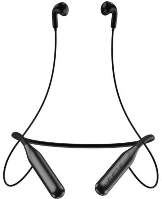 귓속형 소형 보청기 충전식 무선 이어폰 목걸이형 스포츠 노인 및 성인용, 1)Black