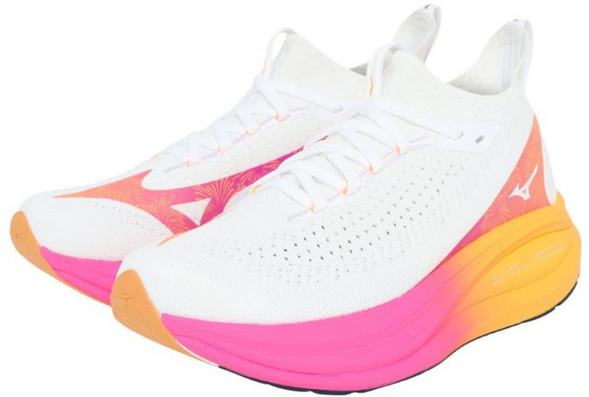 미즈노 러닝화 조깅화 네오 비스타 2 화이트 핑크 J1GC254704 운동화