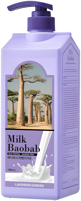 밀크바오밥 바디워시 라벤더가든향, 1L, 1개