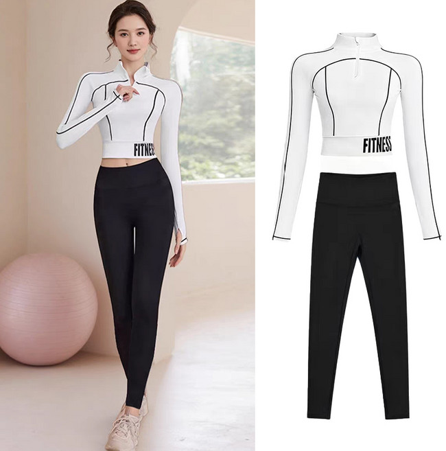 Niftynest 여성 요가복 필라테스 운동복 트레이닝 세트 런닝복 조깅복 헬스복