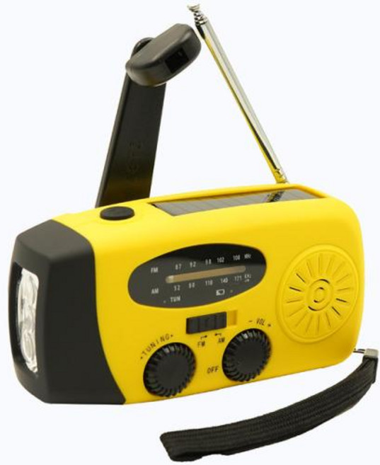 에그미 손전등 크랭크 NoAA 휴대용 태양 비상 라디오 패널 전지 2000mAh 충전식 AMFM 기상 포함 배터리, 6) yellowEU, 6) yellowEU