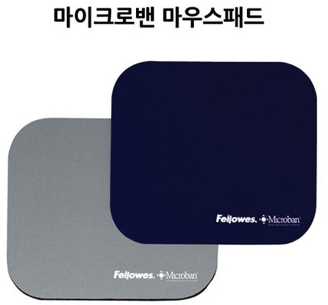 펠로우즈 59338 59340 마이크로밴마우스패드, 실버 59340, 1개