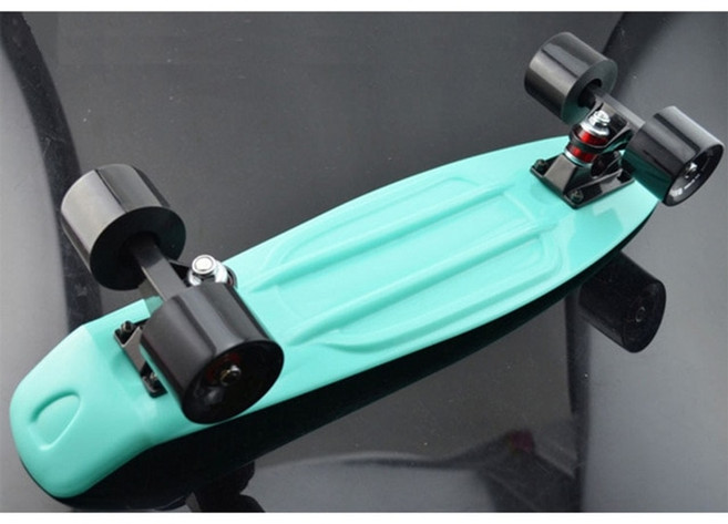 페니크루져보드27인치 페니보드 파스텔 22quot 스케이트 크루저 레트로 스케이트 완전한 플라스틱 롱 소년 소녀 탈 준비, 처럼, 1개