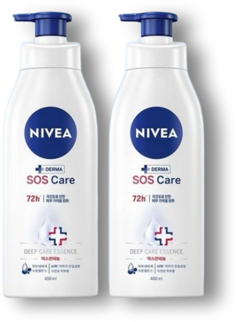 니베아 SOS 케어 바디로션, 400ml, 2개