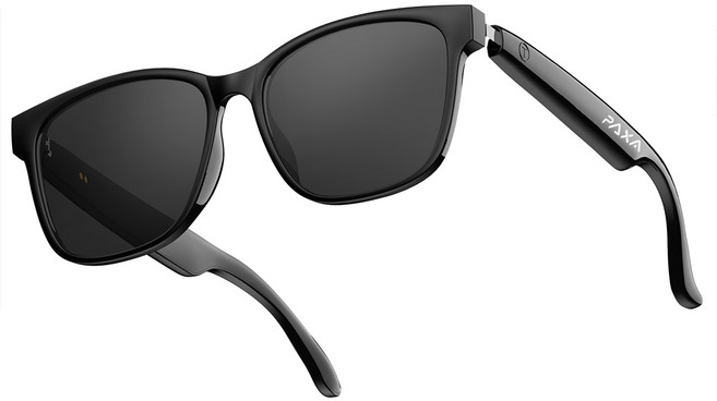 PAXA 블루투스 이어폰 AI 스마트 글래스 블루투스 5.4 번역 안경 144 언어 및 액센트 블루 라이트 필터링 렌즈 다기능 스마트 글래스 여행 미팅 무역 비즈니스 HY C8, 블랙