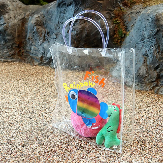 메이크문구 M227 비치백꾸미기 포일아트무지개물고기