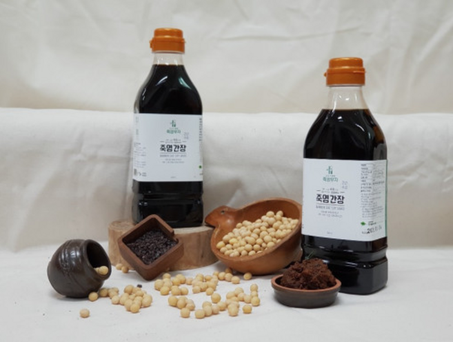 자죽염 넣은 만능간장 국산콩 100% 깊은맛 죽염간장 500ml, 1개