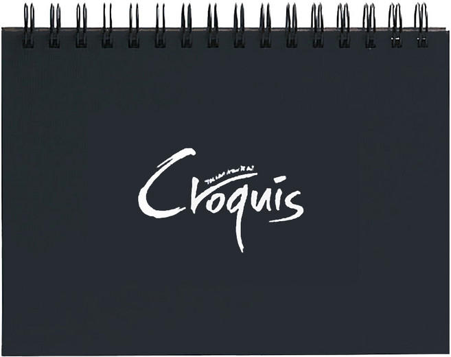 삼원 아트스퀘어 크로키북 하드커버 블랙스프링 A4/A5(선택) 80매, A4 (CK02)