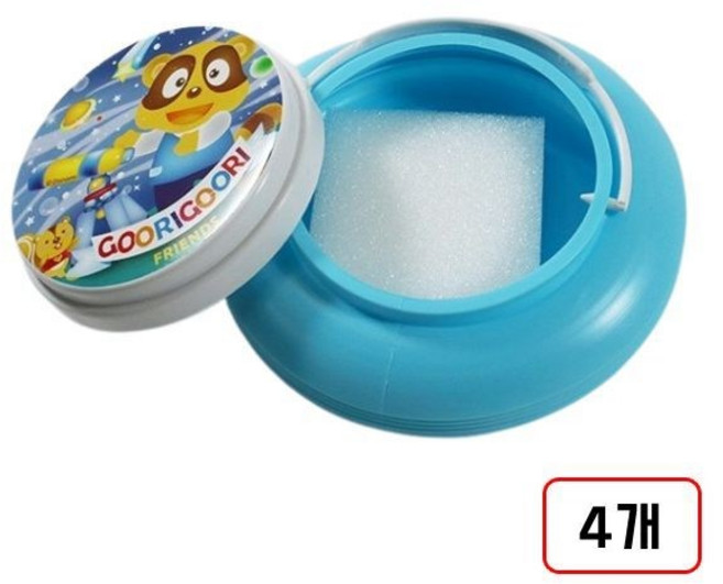 단아미 자바라 구리구리 물통, 파랑색(J55860)4개