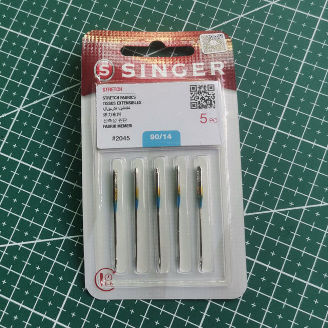 재봉 미싱 SINGER 재봉틀 바늘 HA 버전 DIY 액세서리 헤비 듀티 약속 형제 Janome JUKI용 팩당 5 개, [01] 5pcs per pack, [03] HA90 No.14, 1개