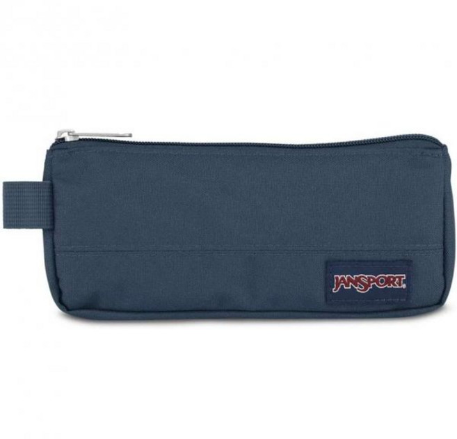 JanSport 대형 액세서리 파우치 - 펜 전원 코드 필통을 보관할 수 있는 안전한 수납 공간 일상 필수품에 이상적 1.3L, Navy, One Size