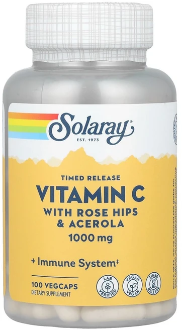 솔라레이 서방형 비타민C 1000mg 베지 캡슐 100정, 1개 - 쿠팡