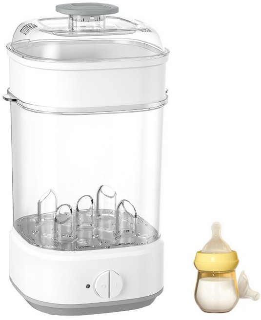 젖병 소독기 살균 스팀 건조 젖병세척기, 화이트-무건조