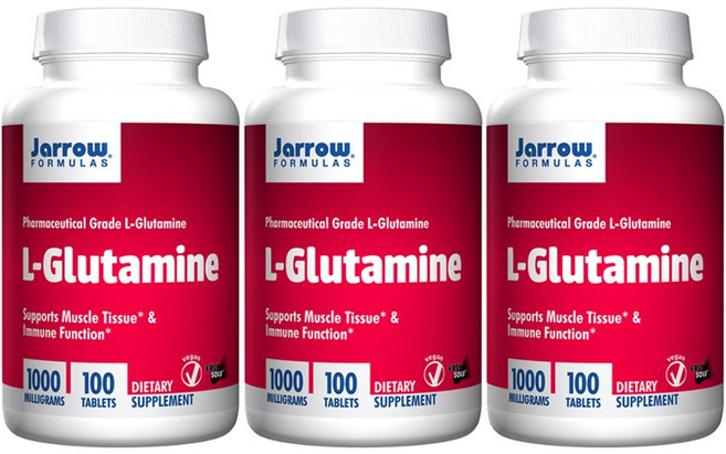 Jarrow FORMULAS 賈羅公式 左旋麩醯胺酸錠 1000mg, 100顆, 3罐