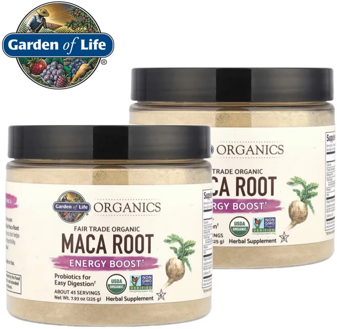 가든 오브 라이프 마이카인드 마카 루트 225g 젤라틴화 마카뿌리 프로바이오틱스함유 2통, 2개 - 쿠팡