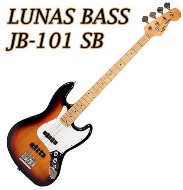 루나스 베이스 기타, JB-101, 선버스트(SUN BUST), 1개
