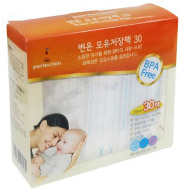 퍼펙션 모유저장팩 (30P) 일회용 모유팩(BPA FREE), 30개입, 5개