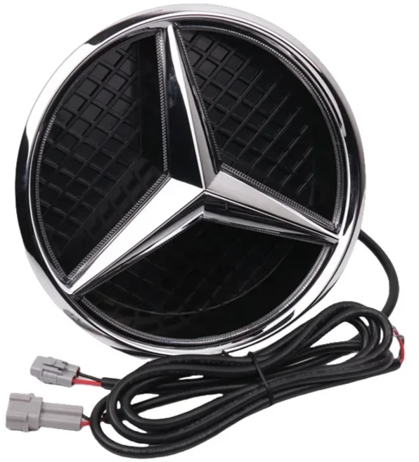 메르세데스 벤츠 AMG W205 W212 ML W166 CLA C117 A C E GLK LED 그리드 스타일 프론트 그릴 엠블럼, 02 W213 blue light, 02 실버