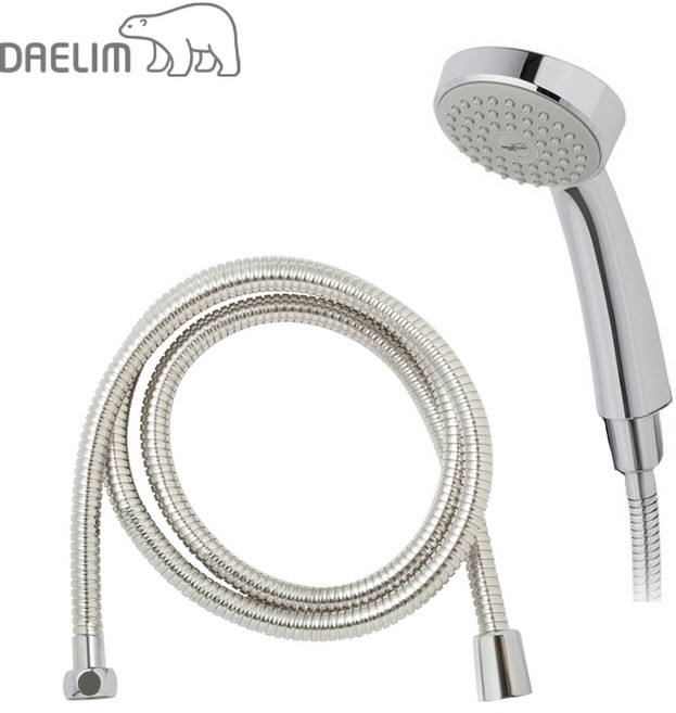 대림바스 정품 샤워기헤드 DL-S4503 + 대림바스 정품 1.5m 호스 교체 세트, 크롬, 1개