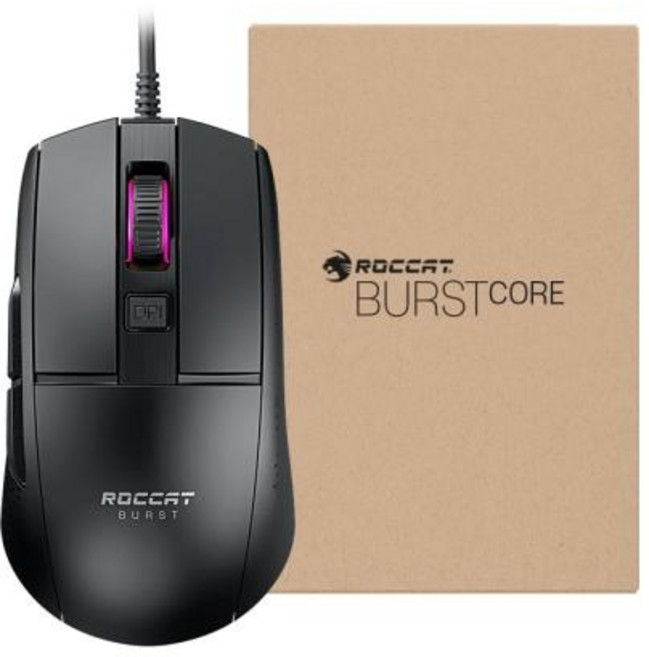 ROCCAT 유선 게이밍 광마우스 Burst Core BULK 버스트 코어 벌크 블랙/USB, 1개