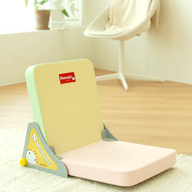 노리마루 매직쿠션 키높이방석 유아좌식의자 2가지 기능, 04_슈크림
