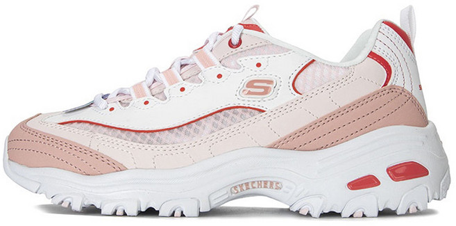 스케쳐스 여성 딜라이트 에어 쿨 메모리 폼 비건 브리더블 경량 캐주얼 운동화 896089-WPK