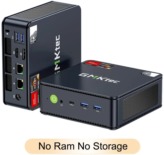 미니 PCGMKtec 미니 PC M6 울트라 누크박스 AMD R5 7640HS 6코어 12스레드 4800Mhz Pcie 3.0 SSD WIFI BT5., 01 No Ram No Storage, 03 영국