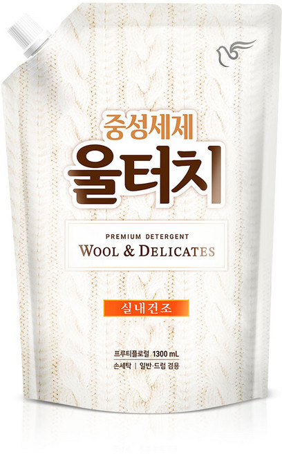 피죤 울터치 중성세제 리필, 1.3L, 1개