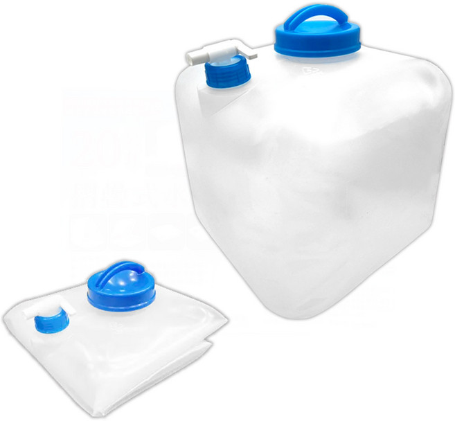 台灣製折疊水桶 攜帶式露營水箱, 【寬口】20L, 1個