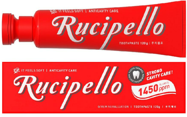 Rucipello 1450ppm 防護牙膏, 1套, 2個裝