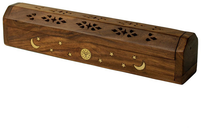 피오센트 박스형 달문양 인센스 홀더, 혼합색상