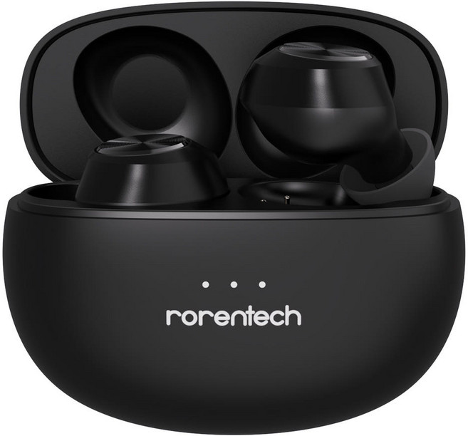 로랜텍 커널형 버즈 무선 블루투스이어폰, RSM-R510, 블랙